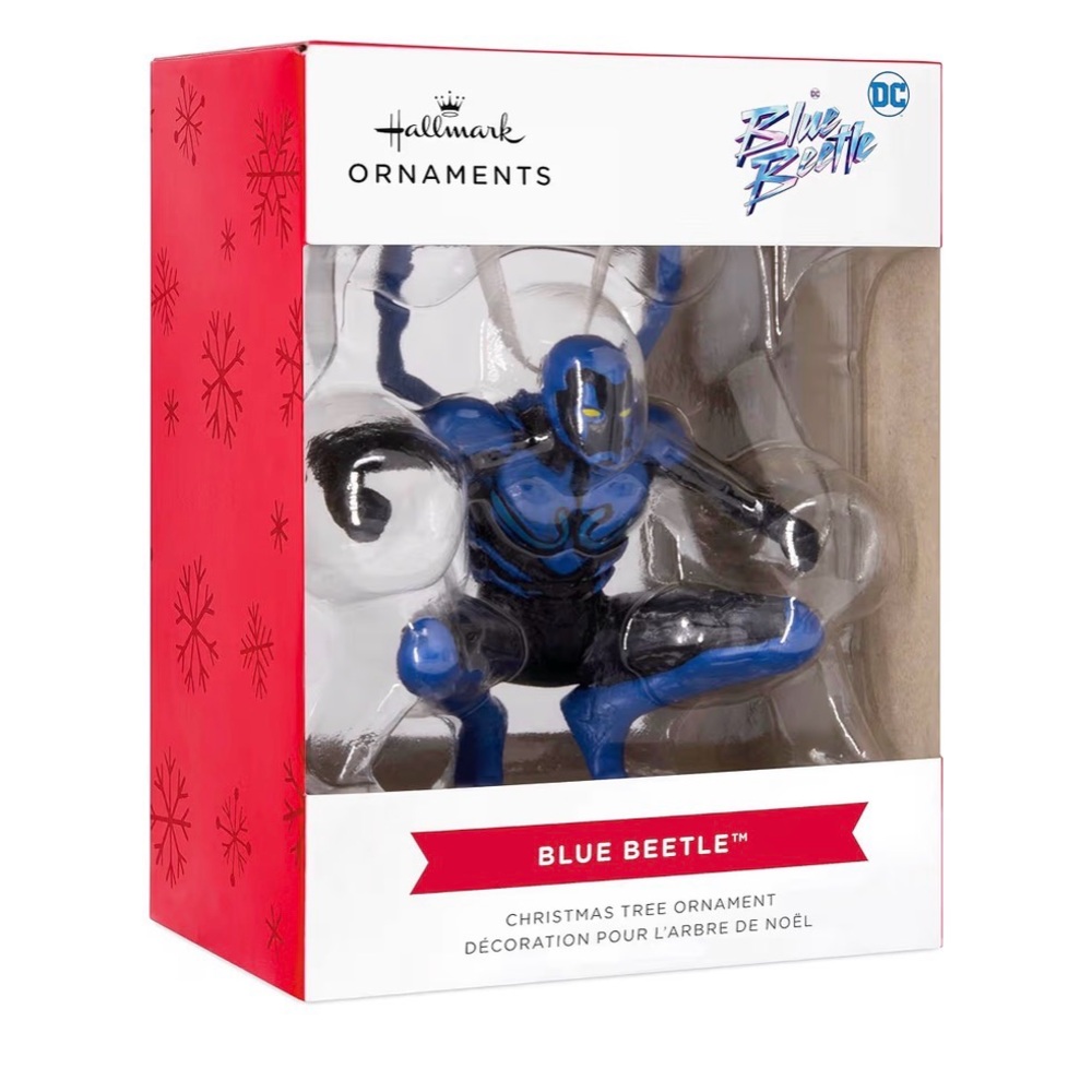 Hallmark Blue Beetle DC Christmas Tree Ornament